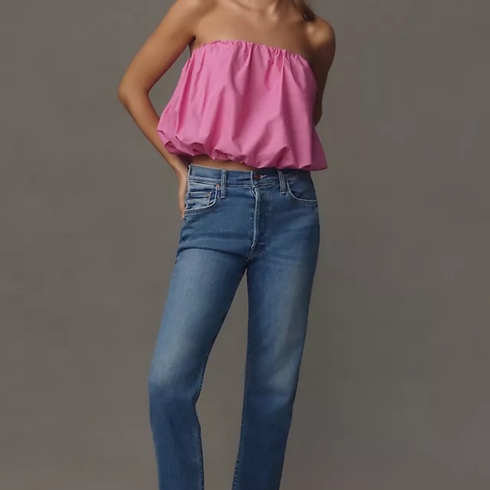 Mother Tomcat, high rise straight jeans size 28